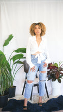 Load image into Gallery viewer, Nia Long Sleeve Wrap Around Blouse
