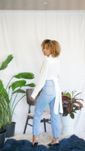 Load image into Gallery viewer, Nia Long Sleeve Wrap Around Blouse

