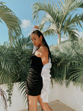 Load image into Gallery viewer, Ribbed Ruched Side Dress
